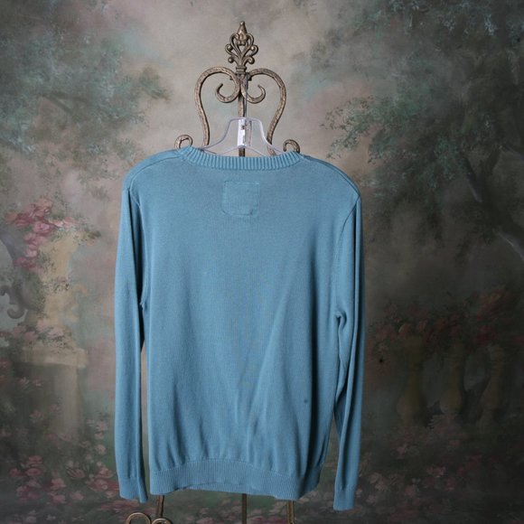 Mossimo Mens LG Ugly Christmas Sweater Gangster Bear Santa Hat Need a Cold One - Picture 8 of 8